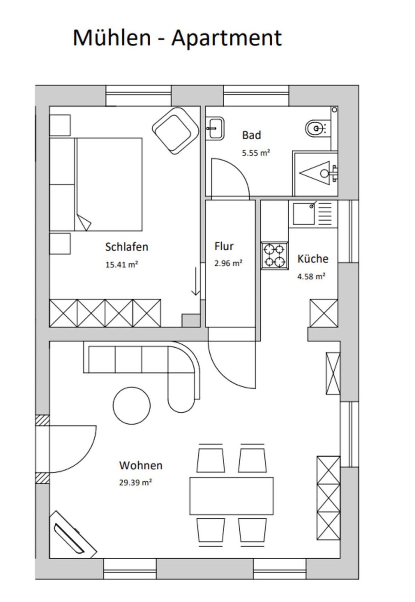 Muehlen-Apartment Im Herrenhaus Rheinblick Xanten Eksteriør bilde